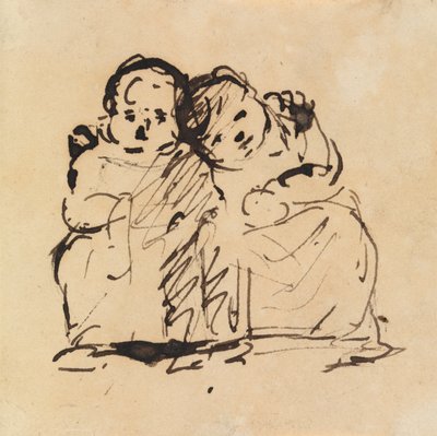 Studie von zwei Kindern von Benjamin Robert Haydon