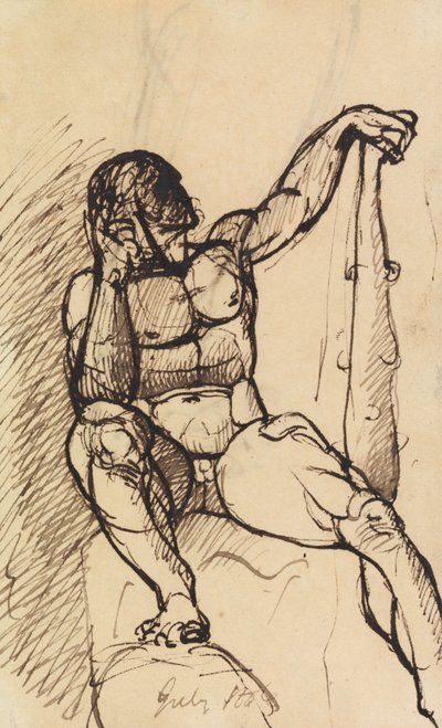 Studie eines männlichen Aktes von Benjamin Robert Haydon