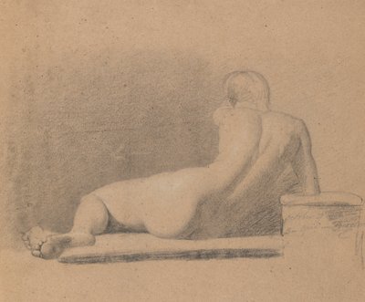 Studie einer liegenden, nackten Figur von Benjamin Robert Haydon