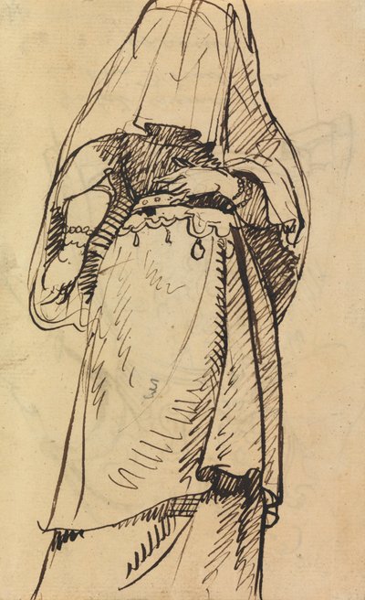 Studie einer verschleierten Frau von Benjamin Robert Haydon