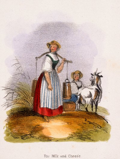 Für Milch und Käse, um 1845 von Benjamin Waterhouse Hawkins