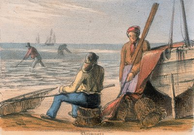 Garnelenfischer, um 1845 von Benjamin Waterhouse Hawkins
