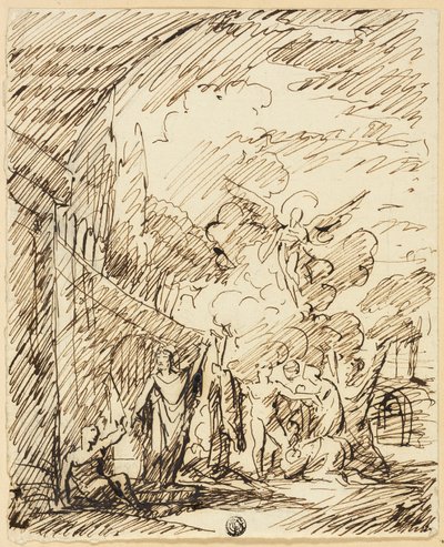 Figuren in der Landschaft von Benjamin West