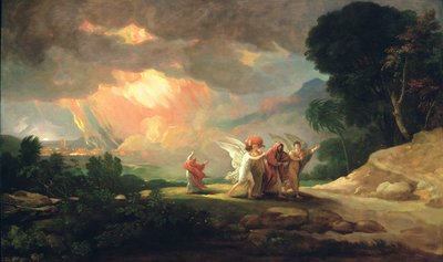 Lot flieht aus Sodom von Benjamin West