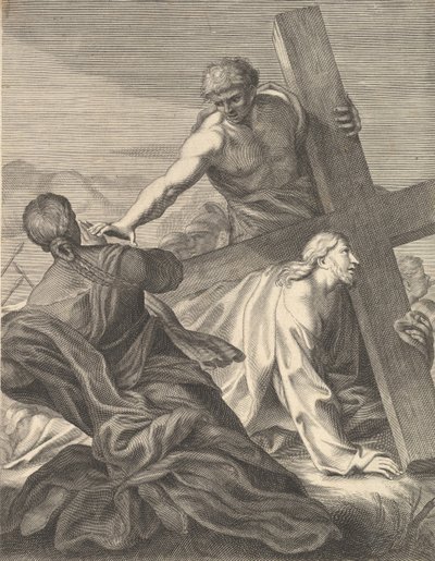 Christus trägt das Kreuz, 1680-1719 von Benoit Thiboust