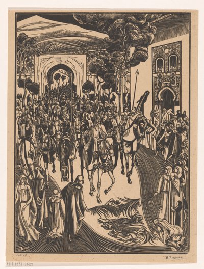 Einzug von Bernard Essers (signed by artist)