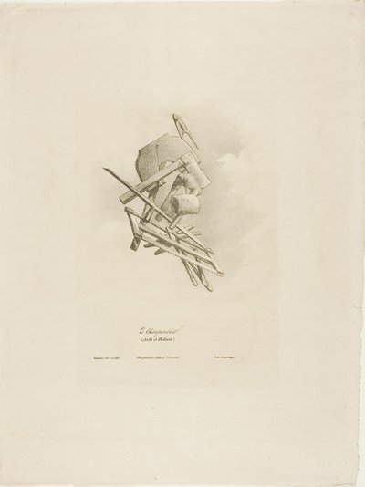 Der Zimmermann, aus Arts et Métiers von Bernard Gaillot