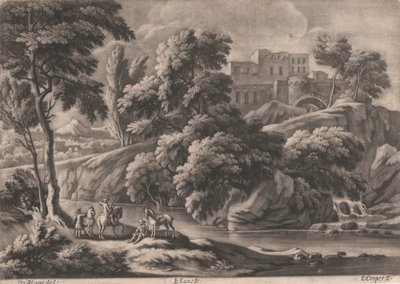 Landschaft mit Schloss von Bernard Lens