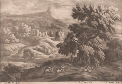 Landschaft mit Reiter von Bernard Lens