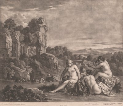 Nymphen beim Baden von Bernard Lens