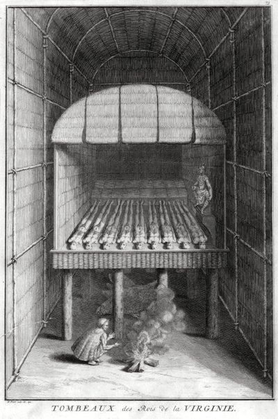 Gräber der virginischen Könige, um 1734 von Bernard Picart