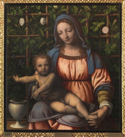 Madonna mit Kind (Madonna del Roseto) von Bernardino Luini