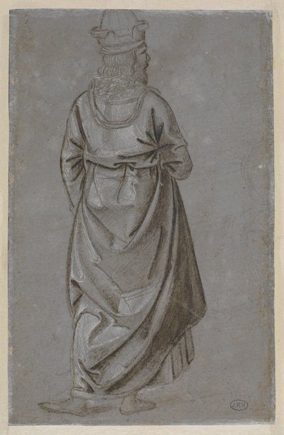 Ein Mann von hinten gesehen von Bernardino di Betto Pinturicchio