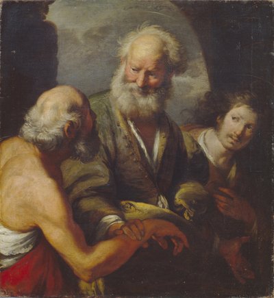 Der heilige Petrus heilt einen Gelähmten von Bernardo Strozzi