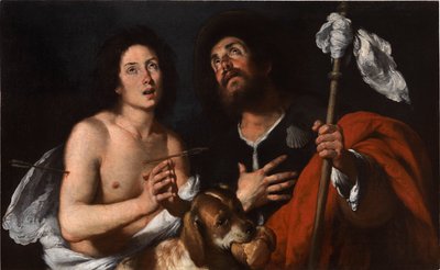 Heilige Rochus und Sebastian von Bernardo Strozzi