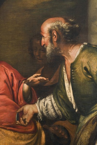 Der Zinsgroschen, ca. 1631 (Detail) von Bernardo Strozzi