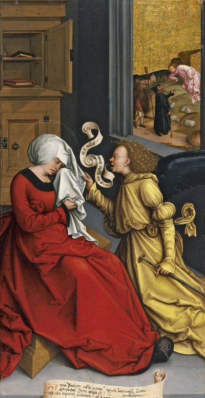 Die Verkündigung an die heilige Anna, ca. 1505-1510 von Bernhard Strigel