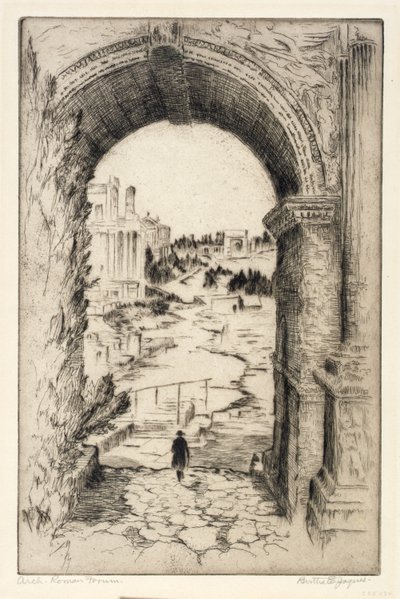 Bogen, Römisches Forum von Bertha E. Jaques