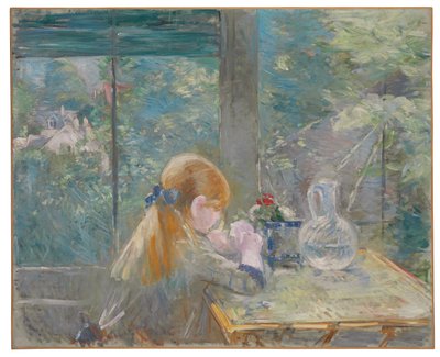 Dans la véranda, 1884 von Berthe Morisot