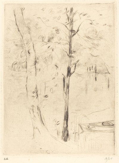 See mit Ruderboot von Berthe Morisot