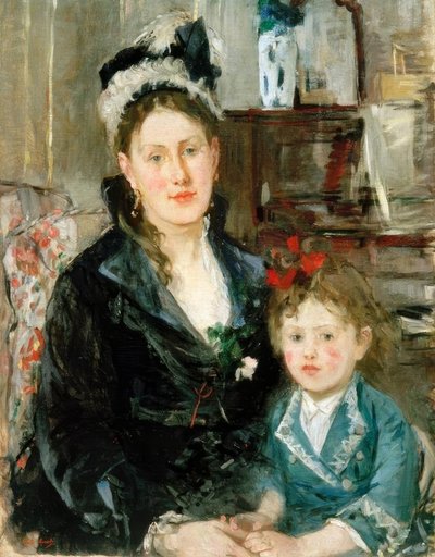 Mme. Boursier und ihre Tochter von Berthe Morisot