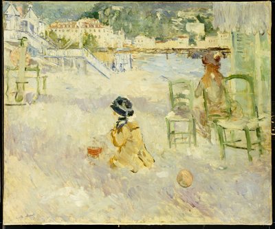 Der Strand von Nizza, 1882 von Berthe Morisot