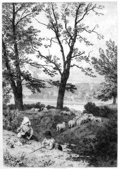 Die kleinen Hirten, ca. 1930er Jahre von Birket Foster