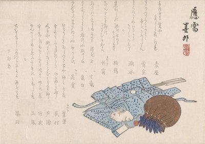 Stillleben mit Beutel und Kleidungsstück von Bokugai
