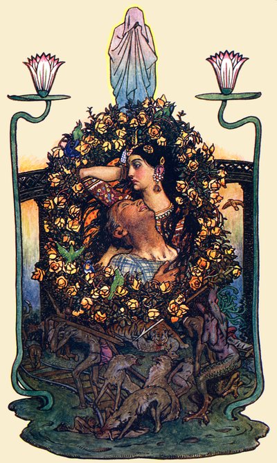Der Garten an der Brücke von Byam Shaw