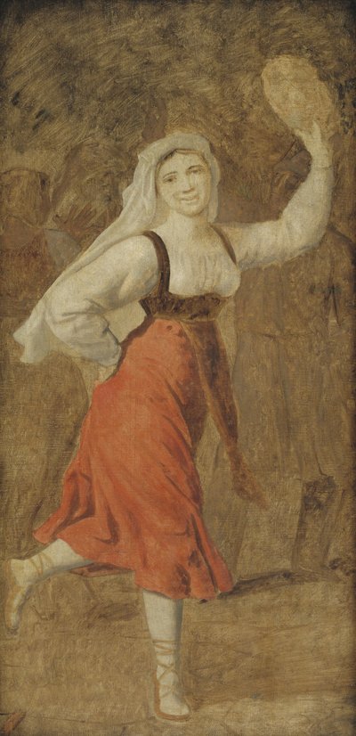 Ein tanzendes italienisches Mädchen von Christoffer Wilhelm Eckersberg