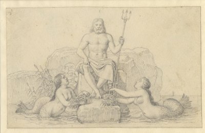 Neptun und zwei Nereiden von Christoffer Wilhelm Eckersberg