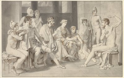 Odysseus bei Alkinoos erzählt von seinem Leben von Christoffer Wilhelm Eckersberg