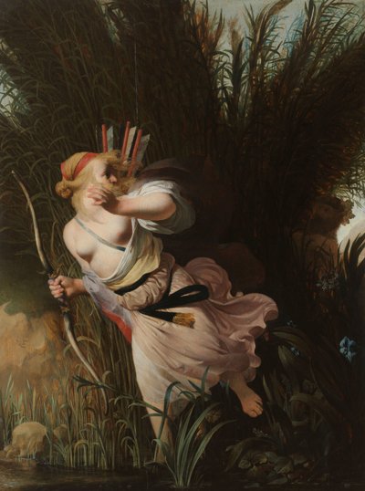 Pan und Syrinx von Cesar Boetius van Everdingen