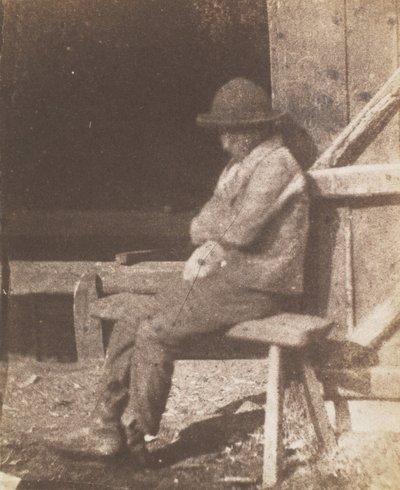 Sitzender Junge von Calvert Jones