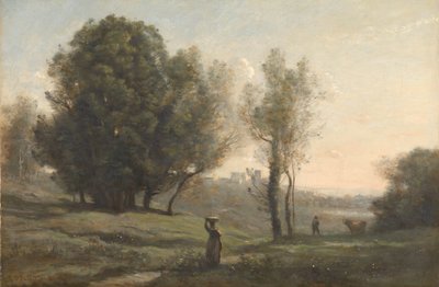 Landschaft Souvenir von Les Landes von Camille Corot