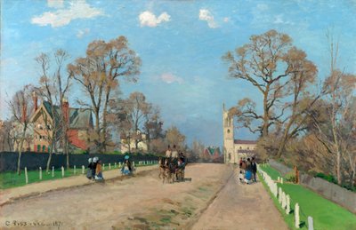 Die Allee, Sydenham, 1871 von Camille Jacob Pissarro