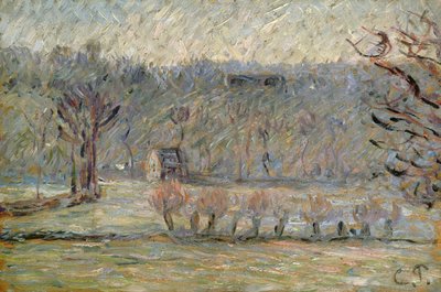 Der Hügel bei Vaches, Bazincourt von Camille Jacob Pissarro