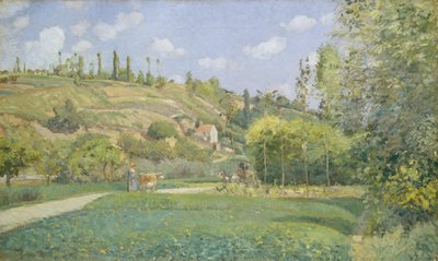 Ein Kuhhirte in Valhermeil, Auvers-sur-Oise, 1874 von Camille Jacob Pissarro