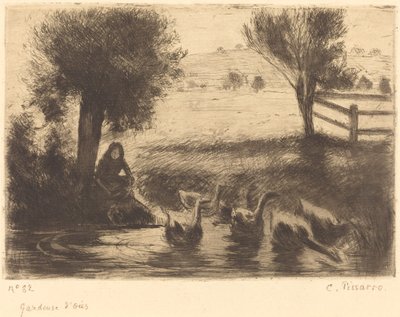Gänsemagd von Camille Pissarro