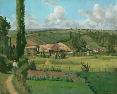 Landschaft bei Les Pâtis, Pontoise, 1868 von Camille Pissarro