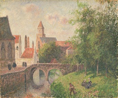 Alte Brücke, Brügge von Camille Pissarro