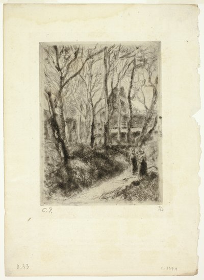 Weg in Pontoise von Camille Pissarro