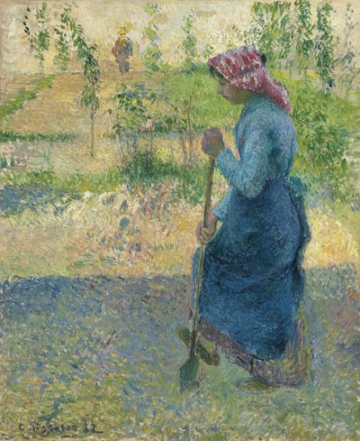 Bäuerin beim Graben von Camille Jacob Pissarro