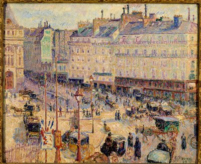 Place du Havre in Paris im Jahr 1893 von Camille Pissarro