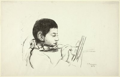 Porträt: Lucien Pissarro von Camille Pissarro