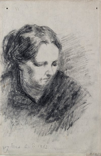 Porträt von Madame Pissarro, 1882 von Camille Pissarro