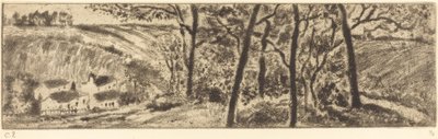 Die lange Landschaft (Paysage en long) von Camille Pissarro