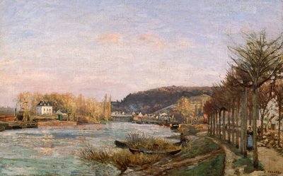 Die Seine bei Bougival, 1870 von Camille Jacob Pissarro