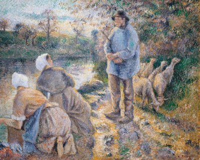 Die Wäscherinnen von Camille Pissarro