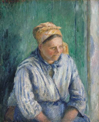 Wäscherin, Studie, 1880 von Camille Jacob Pissarro